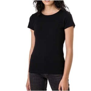 Ellen Tracy Tee T-Shirt Black Size Large